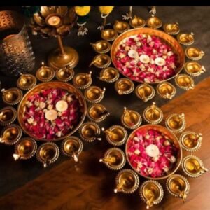 Metal Urli set of 3
